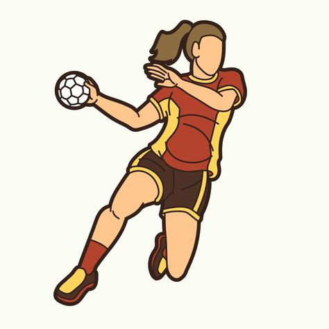 Handball Sport Female Player Action Sports Drawing Ideas, Handball Drawing, Handball Photography, Handball Aesthetic, Gymnastics Cakes, Hand Ball, Handball Players, Beach Drawing, Disney Princess Quotes