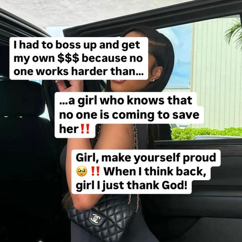 Bossing up is fun..🤩 …because who doesn’t want to make their own 💰 & keep up with yourself & spoil yourself 🛍️ Girl when you know that you are meant for more…you make it happen‼️💰… [Swipe 👉 to see how to boss up 🔝] Girl it’s time for you to boss up! Focus on yourself! Girl if you are reading this, it’s not too late! It’s your time! It’s your season to get into your rich girl era and see financial freedom and make money online! Girl I stopped playing and got to it! I had to make it happe... Getting Spoiled By Your Man, Rich Girl Era, Girl Affirmations, Spoil Yourself, Focus On Yourself, When You Know, Rich Girl, Save Her, Your Man