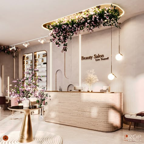 Beauty Salon :: Behance Luxury Beauty Salon Design, Salon Design Interior, Small Beauty Salon Ideas, Beauty Shop Decor, Beauty Salon Interior Design, Salon Suites Decor, Spa Interior, Beauty Salon Design, Beauty Room Design