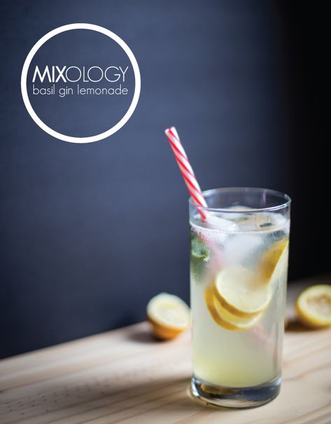 Today's mixology post, celebrates summer! With a few tunes, this basil gin lemonade the perfect way to welcome summer. Gin Lemonade, Gin And Lemonade, Basil Cocktail, Basil Lemonade, Tea Time Food, Lemonade Cocktail, Welcome Summer, Perfect Cocktails, Gin Cocktails