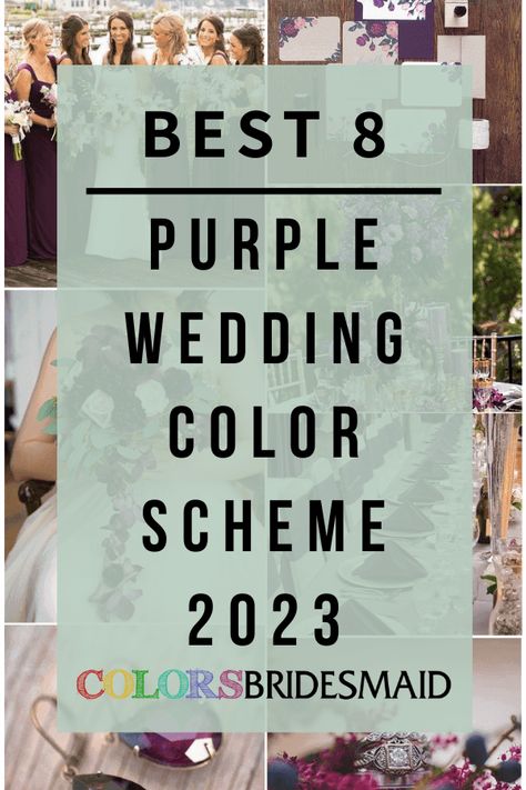 Best 8 Mauve Wedding Color Combos for 2024 - ColorsBridesmaid Purple Summer Wedding Colors, Deep Purple And Green Wedding, Lavender Wedding Color Schemes, Wedding Colors With Purple, Deep Purple Wedding Theme, Lilac Wedding Theme Color Schemes, Purple And White Wedding Theme, Purple Wedding Color Schemes, Color Schemes Purple