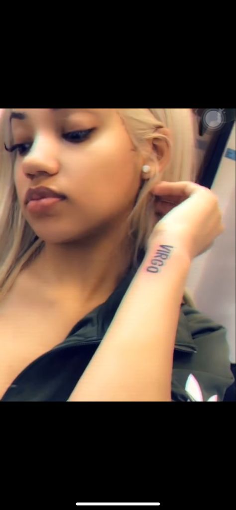 Virgo Tat, Virgo Sleeve Tattoo Women, Virgo Tattoo On Black Women, Scorpio And Virgo Tattoo, Virgo Neck Tattoo, Virgo And Scorpio Tattoo Together, Virgo Tattoo Black Women, Black Virgo Goddess Tattoo, Virgo Tattoo Ideas