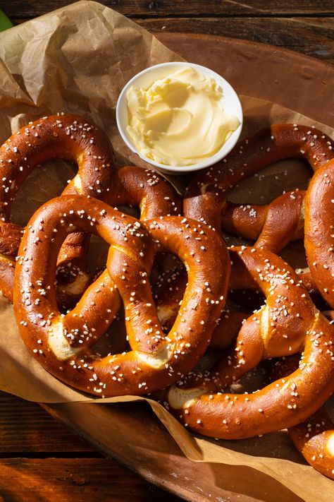 “Made these pretzels three times now and according to family and neighbors, they are the best tasting pretzel they ever had.” - Tom C., web member. Celebrate National Pretzel Day with our recipe. German Bakery Aesthetic, German Pretzel Recipe, Beetroot Falafel, Making Pretzels, National Pretzel Day, Falafel Recipes, German Pretzels, Pretzel Day, German Kitchens