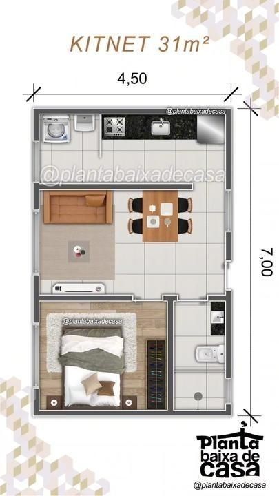 Small Apartment Building Design, Small Apartment Plans, Wood House Design, Small Apartment Building, Small Tiny House, Tiny House Layout, House Floor Design, Small House Floor Plans, Building House Plans Designs