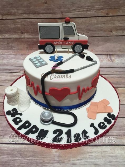 Ambulance Cake Ideas, Emt Cakes Graduation, Paramedic Cake Ideas, Emt Cakes Ideas, Paramedic Cake, Jupiter Cake, Ambulance Cake, Paramedic Graduation, Emt Graduation