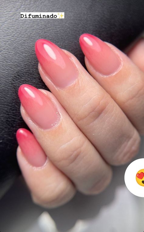 Nezuko nails trendy almond pink nude ombre design summer Nezuko Nails Almond, Short Nezuko Nails, Nezuko Nails Short, Nezuko Nails Acrylic, Nezuko Inspired Nails, Nezuko Nails, Cat Nail Designs, Juliana Nails, French Tip Gel Nails