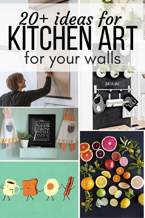 A roundup of more than 20 awesome ideas for art for your kitchen - including prints, free printables, and DIY ideas! #art #kitchen #decor Pastel Bubbles, Kitchen Artwork, Ideas For Kitchen, Kitchen Art Prints, Kitchen Decor Wall Art, Diy Kitchen Decor, Kitchen Decor Modern, Gorgeous Kitchens, Décor Diy