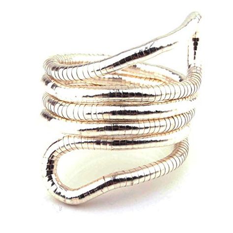 Adjustable Snake Shape Cuff Bracelet As A Gift, Elegant Adjustable Snake Bangle, Bendable Necklace, Silver Snake-shaped Bracelet For Parties, Silver Metal Snake Bracelets, Elegant Flexible Snake-shaped Bracelet, Wrap Bangles, Snake Bracelet, Snake Jewelry