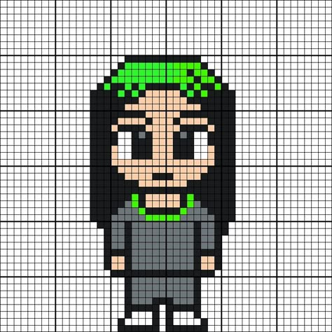 Perler Beads Billie Eilish, Billie Eilish Perler Bead Pattern, Tv Girl Pixel Art, Billie Eilish Pixel Art, Emoji Drawings, Pixel Art Ideas, Pixel Art Tutorial, Easy Pixel Art, Pixel Art Templates