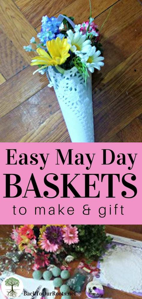 Easy DIY May Day Baskets to Make & Gift May Baskets Ideas, Easy May Day Baskets, Diy May Day Baskets, May Day Traditions, Baskets To Make, May Baskets, May Day Baskets, Baskets Ideas, Pretty Bouquet