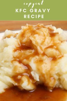 How To Make Kfc Gravy, Kfc Copycat Gravy, Kfc Copycat Recipes, Copycat Kfc Gravy, Kfc Gravy Recipe Copycat, Kfc Chicken Recipe Copycat, Kfc Gravy Recipe, Copycat Fast Food, Kfc Gravy