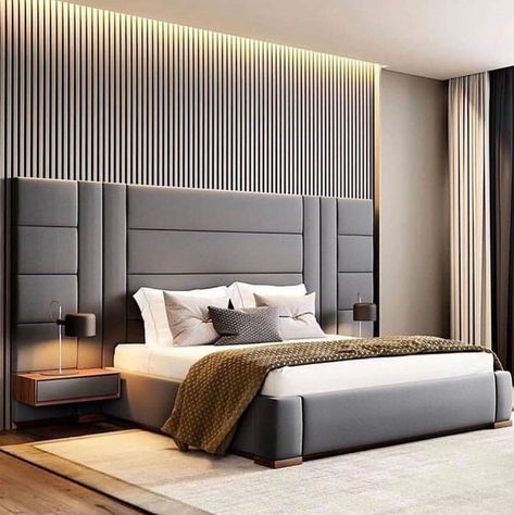 Bed Ka Design, Bad Design Bedrooms Beds, Fabric Bed Headboard, Ideas Dormitorio, Bedroom Interior Design Modern, Sliding Door Wardrobe Designs, Bedroom Design Styles, Bed Headboard Design, Bed Design Modern