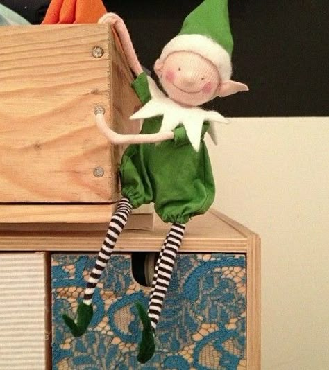 Elf Sewing Pattern, Elf Christmas Decorations, Christmas Elf Doll, Needle Felted Christmas, Bendy Doll, Christmas Elves, Elf Doll, An Elf, Christmas Dolls