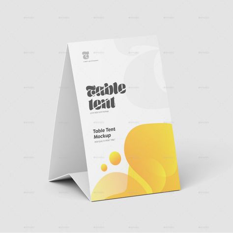 Table Tent Mockup Tent Card Design, Table Tent Design, Restaurant Tent, Table Tent Card, Tent Card, Table Tents, Tent Design, Portfolio Images, Cut Out Shapes