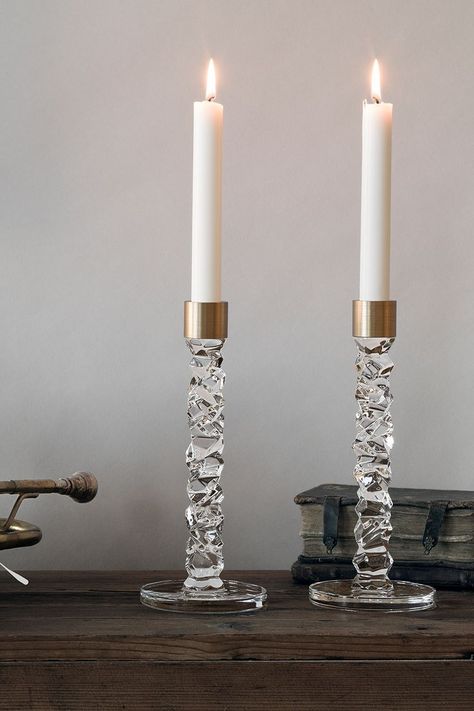 Swedish glass manufacturer Orrefors have created these beautiful, handmade candle holders in collaboration with designer Lena Bergström. Made from crystal glass we think they work perfectly as a gift for any fifteenth wedding anniversary celebration, adding a touch of elegance to any room. Top tip: If you are looking for an anniversary gift idea for a diamond wedding anniversary, we think these work perfectly there too! Gift Ideas For A Couple, Gift Ideas For Couples, Diamond Wedding Anniversary, Handmade Candle Holders, Anniversary Gift Ideas, Wedding Anniversary Celebration, Handmade Candle, Ideas For Couples, New Year Decor