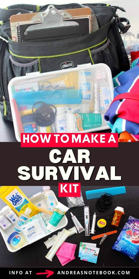 Car Safety Kit, Emergency Car Kit, Car Survival, Car Survival Kits, Emergency Go Bag, Emergency Preparedness Food Storage, Diy First Aid Kit, Car Organization Diy, Emergency Prepardness