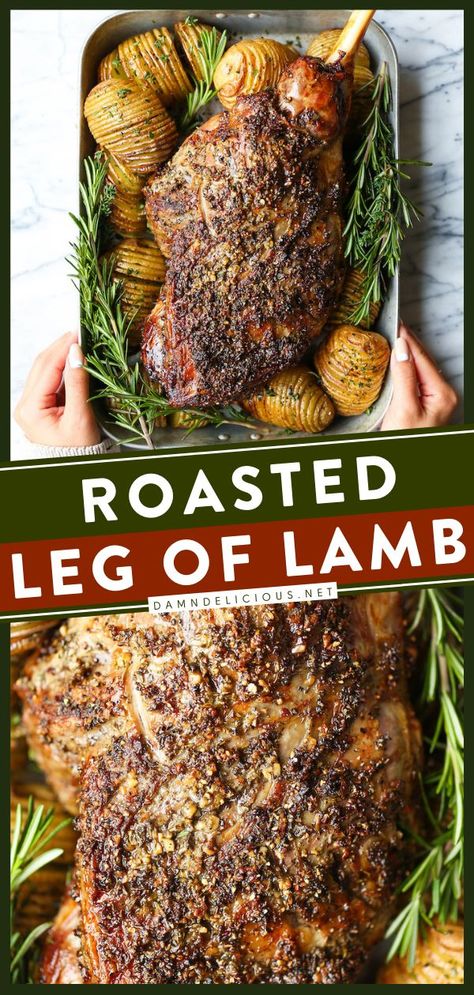 ROASTED LEG OF LAMB, christmas dinner menu, holidays Leg If Lamb Recipe, Roasted Lamb Leg Recipes, Best Lamb Leg Recipes, Greek Lamb Leg Recipes, Leg Of Lamb Dinner Ideas, Roast Lamb Christmas Dinner, French Roast Recipes, How To Cook A Lamb Leg, Baked Leg Of Lamb