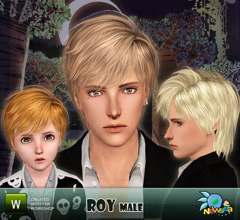 "Roy" by Newsea.  Free.  Male for all ages. Sims 3 Male Cc, Sims 3 Cc Male, Sims 3 Male Hair, Sims Car, Sims 3 Cc Clothes, Sims 4 Cc New, Male Hairstyle, Sims 3 Cc Finds, Sims 3 Custom Content