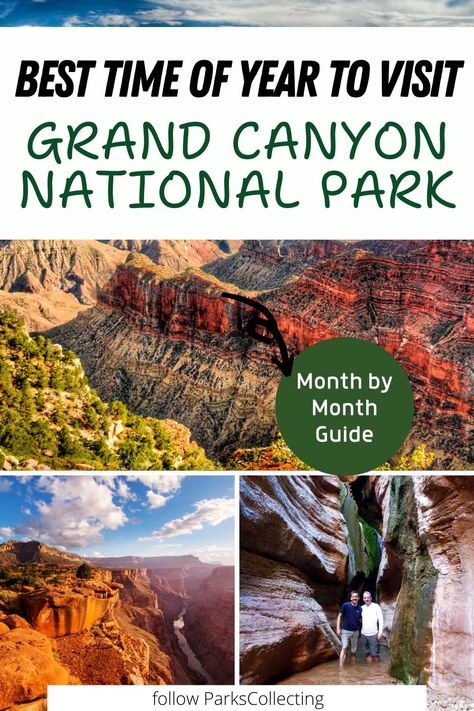 Planning a Grand Canyon trip? Discover the Grand Canyon best time to visit with our year-round guide! Whether you're wondering when to visit Grand Canyon National Park for ideal weather, fewer crowds, or special events, we have the insights you need. Maximize your adventure and find out the perfect time for your unforgettable Grand Canyon trip! #grandcanyon #arizona #nationalparks | US national parks | USA Travel Grand Canyon In March, Hiking Grand Canyon, Arizona Honeymoon, Grand Canyon Travel Guide, Grand Canyon Road Trip, Grand Canyon Trip, Grand Canyon Map, Grand Canyon Hotels, South Rim Grand Canyon