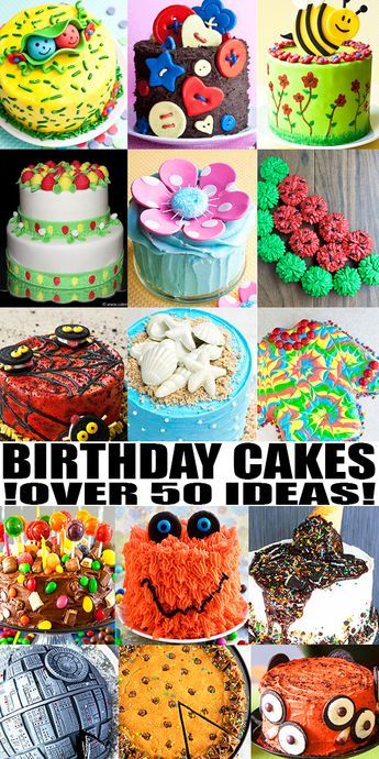 BIRTHDAY CAKE IDEAS, RECIPES AND TUTORIALS- Learn how to make lots of quick and easy homemade birthday cakes for kids (boys and girls) and adults (men and women). Decorate with colorful buttercream frosting/ icing, chocolate, candies, fondant or store-bought toppers. From CakeWhiz.com #cakedecorating #cakes #dessert #birthday #kids Easy Cake Decorating For Men, Homemade Kids Birthday Cake, Easy Birthday Cake Decorating Ideas, Cool Birthday Cakes For Boys, Cake Ideas For Kids Boys, Birthday Cake For Kids Boy, Boy Cakes Birthday, Easy Cake Decorating Birthday, Easy Cake Decorating Ideas Birthdays