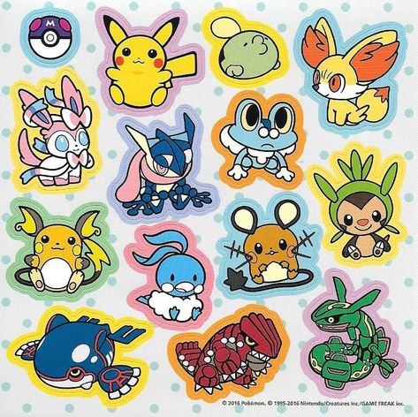 Sticker book – @pokescans on Tumblr Pokemon Stickers, Pokémon Art, Samurai Champloo, Seven Deadly Sins Anime, Cool Pokemon, Pokémon Tcg, Cute Pokemon, Pokemon Art, Sticker Book