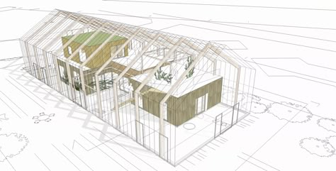 Eco Cycle Housing Concepts Crematorium Design, Housing Concept, Sustainable Architecture Concept, Urban Rooms, Co Housing, Community Housing, Mediterranean Architecture, Tropical Architecture, Flower Garden Design