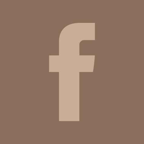 Brown Facebook Icon, Facebook Icon, Facebook Icons, Logo Facebook, Brown Wallpaper, App Logo, Pretty Wallpaper Iphone, App Icon, Pretty Wallpapers