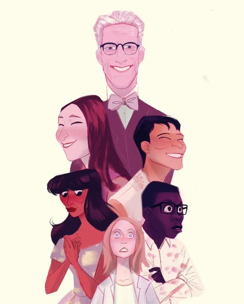 e wouldn't mind being the main ingredient in a chowder of pain for this #TheGoodPlace fan art! 💜� Michael The Good Place Fanart, Good Place Fanart, The Good Place Fanart, The Good Place Netflix, Welcome Everything Is Fine, Chowder Cartoon, Feel Emotions, Office Cartoon, What The Fork