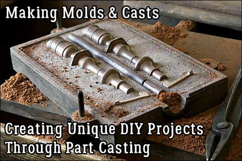 Metal Casting Molds, Diy Forge, Metal Jewelry Making, Metal Fab, Living History Museum, Mold Casting, Metal Bending, Aluminum Cans, Metal Working Projects