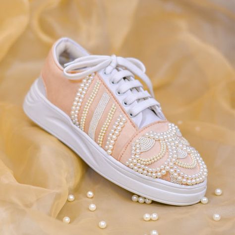 Wedding Sneaker Shoes for Quirky Brides and Bridesmaids – Page 2 – aroundalways Sneakers For Bride, Quirky Bride, Wedding Sneakers For Bride, Wedding Footwear, Trendy Wedding Shoes, Indian Wedding Shoes, Quirky Shoes, Custom Heels, Wedding Shoes Sandals