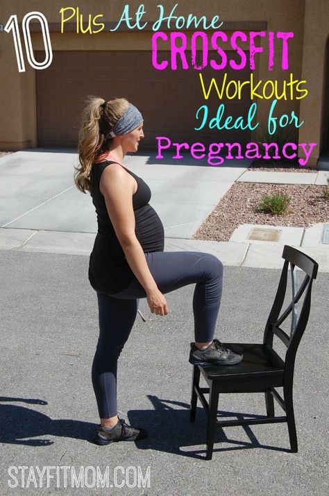 Ideal CrossFit Workouts for pregnancy, including modification options from StayFitMom.com At Home Crossfit Workouts, Home Crossfit Workouts, Nutrition Games, At Home Crossfit, Home Crossfit, Wods Crossfit, Stay Fit Mom, Crossfit Humor, Crossfit At Home