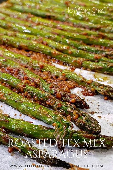 Roasted Tex Mex Asparagus Vegetarian Steak, Creamed Asparagus, Party Food And Drinks, Supper Recipes, Roasted Asparagus, Asparagus Recipe, Best Dinner Recipes, Banana Cake, Juicy Chicken