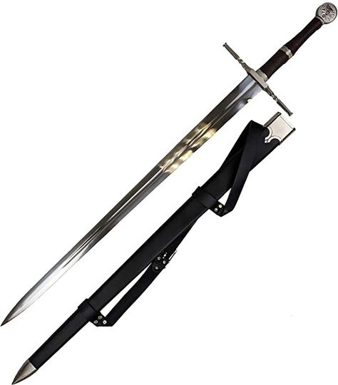 Geralt of Rivia is a recounted character and the legend of The Witcher game plan of brief tales and books by Polish writer Andrzej Sapkowski. He is a supernaturally superior monster tracker known as "witcher", who furthermore has grand limits due to his changes. This witcher blade has been utilized by Geralt of Rivia. All out Length of the Sword: 37 inches Edge Length: 29 inches Handle Length: 8 inches The Witcher Movie, Elf Armor, Witcher Game, Close Combat, The Witcher Game, Tactical Swords, Movie Replica, Swords Medieval, Geralt Of Rivia