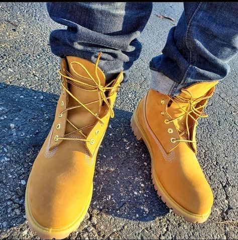 Custom Timberland Boots, Tims Boots, Timberland Boots Style, Timberland Boots Outfit Mens, Outfits Men Streetwear, Stylish Mens Suits, Boots Outfit Men, Timberland Boots Outfit, Timberland Boots Mens