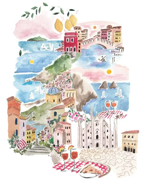 All posts • Instagram Painted Map, Summer In Italy, Italy Art, Vintage Poster Art, Iphone Background Wallpaper, Art Instagram, Map Painting, Wedding Invite, Wedding Invites