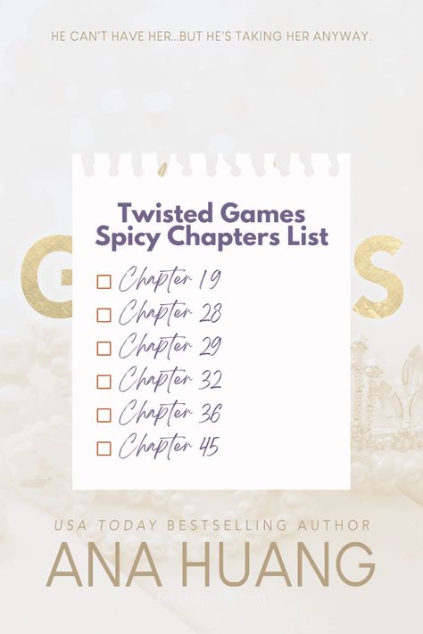 Want to know what are the spicy chapters in Twisted games, spice level, age rating and more about your fave characters from the book? Read this post! Twisted Games Characters, Spicy Chapters In Twisted Games, Twisted Games Spicy Pages, Twisted Games Crawl To Me Scene, Twisted Love Spicy Pages, Twisted Games Spicy Scenes, Twisted Games Book Quotes Spicy, Twisted Love Spicy Chapters, Twisted Love Book Quotes Spicy