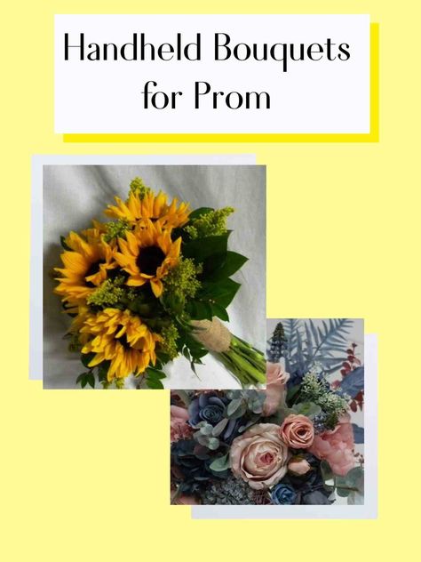 Prom Flowers Bouquet 2023, Prom Bouquets 2024, Simple Prom Flowers Bouquets, Diy Homecoming Bouquet Simple, Hand Held Bouquets For Homecoming, Nosegay Bouquet Homecoming, Handheld Bouquet For Prom, Prom Bouquets Ideas, Nose Gay Bouquet Prom