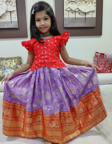 Kids Langa Jacket Designs, Langa Jacket Designs, Langa Jacket For Kids Pattu, Langa Jacket, Pattu Langa, Jacket Designs, Kids Wear Girls, Trendy Blouse, Kids Designer Dresses