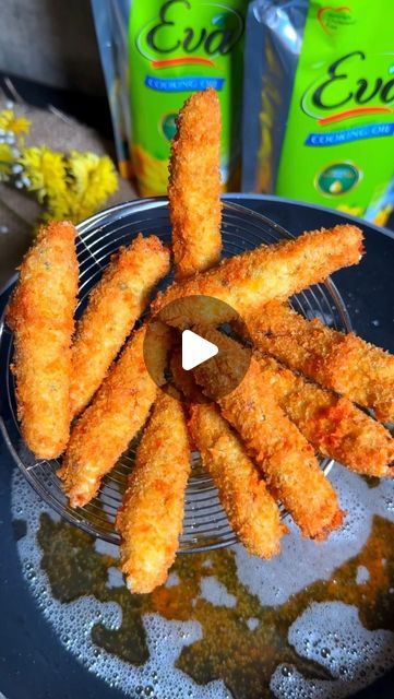 568K views · 19K likes | Aymen Ahmad on Instagram: "CRISPY CHICKEN FRIES 😍 don’t miss the crunch in last 😃 Save this recipe and make in iftar! 🤩

Written Recipe:

- 1/2 kg boneless chicken 
- Fresh coriander leaves 
- 2 green chillies 
- 1 garlic clove
- 1/4 cup breadcrumbs 
- 1 teaspoon salt
- 1/2 teaspoon chilli flake 
- 1/2 teaspoon chicken powder 
- 1/4 teaspoon garam masala 
- 2 tablespoon soya sauce
- 2 slices cheddars cheese 
- chop everything together and stick it on a skewer in a shape of fries

Coating:
- Cornflour 
- Egg wash
- All purpose flour ( maida )

Freeze for an hour and fry until crispy golden brown 🤩

You can make n freeze them for upto 1 month in freezer

.
.
.
.
#ramzan #chickenfingers #foodie #chickenstrips #islamabad #lahore #karachi #karachifood #iftar #iftari Chicken Tapas Recipes, Fried Chicken And Fries, Easy Chicken Starter Recipe, Chicken Starter Recipes Appetizers, Chicken Sticks Recipes, Cornflour Recipes, Chicken Cheese Fries, Chicken Starters, Chicken Stick