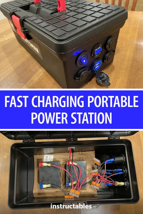 Diy Portable Solar Power Station, Camping Power Station, Diy Power Station, Battery Box Diy Solar Power, Diy Portable Power Station, Diy Battery Charging Station, Diy Power Bank, Portable Power Station, Diy Solar Power Generator