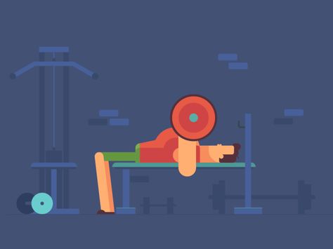 Bench Press by Valentin Kirilov for Motion Authors Motion Graphs, Animation Stop Motion, Flash Design, Motion Graphics Inspiration, First Animation, Motion Design Animation, Motion Graphics Animation, Animated Drawings, Animation Design