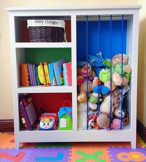 30 Genius Ideas for Repurposing Old Bookcases Into Exciting New Things Diy Kids Room, Diy Playroom, Bookshelves Kids, Big Boy Room, Organization Kids, Toy Rooms, Kids Playroom, Kid Spaces, Repurposed Furniture