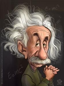 Funny Face Cartoon, Albert Einstein Pictures, Albert Einstein Poster, رسم كاريكاتير, Face Cartoon, Caricature Sketch, Funny Caricatures, Caricature Artist, Celebrity Caricatures