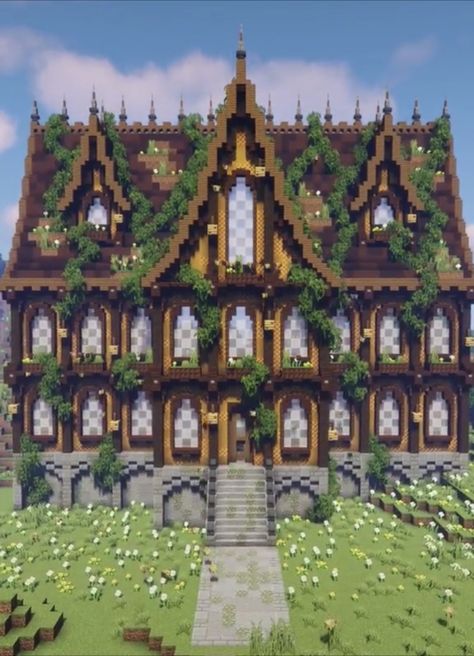 Large Minecraft Builds, Minecraft Big Base, Big House Minecraft, Minecraft Big House Ideas, Mega Base Minecraft, Minecraft Big House, Large Minecraft Houses, Minecraft Mega Base, Minecraft Library Ideas