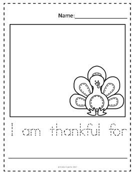 Thankful Writing November Craft Kindergarten, Thanksgiving Craft For Parents, Thankful For Printable, Thankful Hands Craft, What Are You Thankful For Preschool, I'm Thankful For Activities For Kids, Thankful Kindergarten Activities, Thanksgiving For Kindergarten, Giving Thanks Lesson Plans Preschool