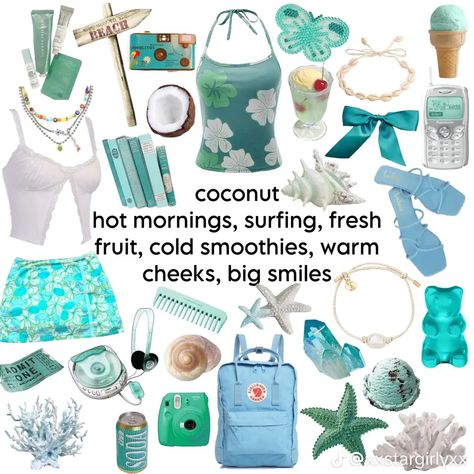 Seacore Outfit, Coconut Scent, Coconut Dream, Tropical Girl, Mood Clothes, Bright Fashion, Summer Inspo, Coconut Girl, Preppy Summer