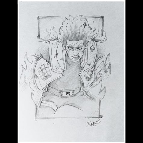 Might Guy from Naruto (night guy) Might Guy Drawing, Night Guy, Guy Sensei, Scroll Tattoos, Might Guy, Guys Night, Shri Ram Photo, Naruto Drawings, Ram Photos