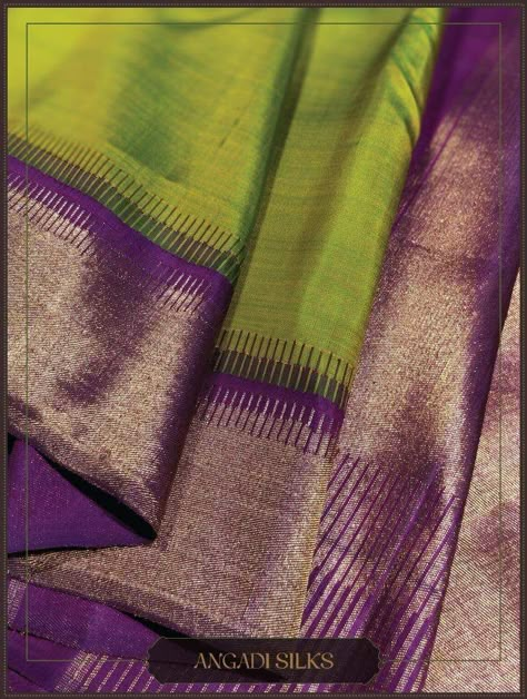 Contrast Border Silk Saree, Angadi Silk Sarees, Latest Silk Sarees, Kanjivaram Sarees Silk, Lehenga Saree Design, Indian Bridal Sarees, Kanjivaram Saree, New Saree Designs, Silk Sarees With Price