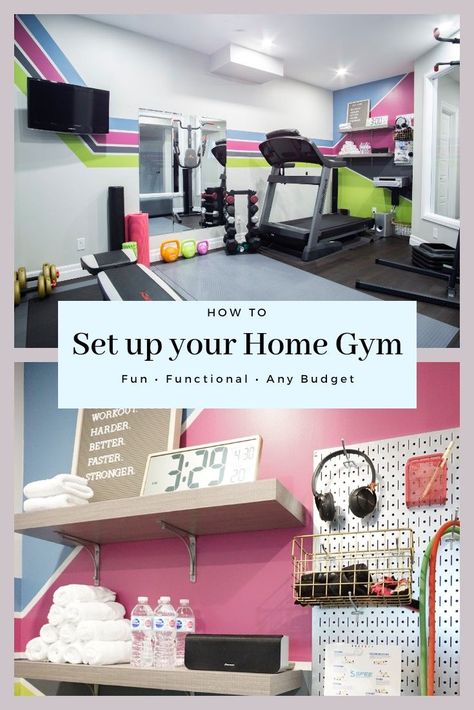 Workout Room Ideas Home, Small Home Gyms, Workout Room Decor, Home Gym Basement, Building A Home Gym, Home Gym Inspiration, Dream Home Gym, Small Home Gym, Workout Room Home