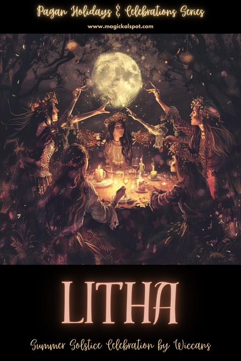 Bask in the peak of summer with 'Celebrating Litha: Summer Solstice Celebration by Wiccans' ☀️🌿. Honor the longest day, embracing the full strength of the sun's power. Engage in rituals of protection, healing, and abundance. Perfect for those wishing to soak in the vibrant energy and magic of midsummer. 🌼✨ #LithaBlessings #SummerSolstice Pagan Summer Solstice, Celebrating Litha, Litha Aesthetic, Summer Solstice Celebration, Litha Summer Solstice, Litha Ritual, Summer Equinox, Goddess Lilith, Pagan Life